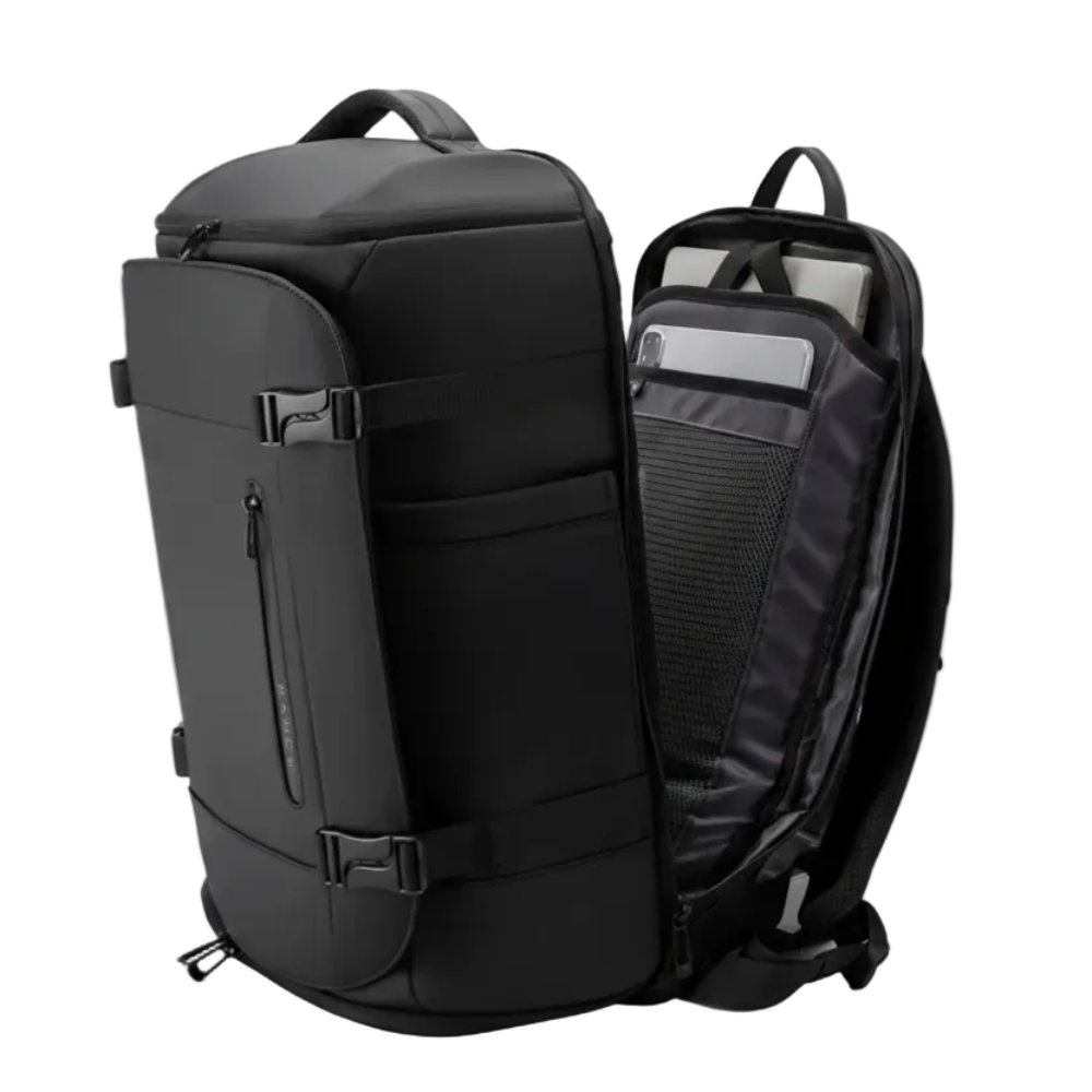 Sac à Dos Valise noir élégant avec compartiments optimisés
