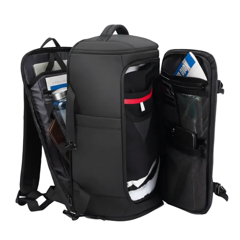 Sac à Dos Valise noir élégant avec compartiments optimisés